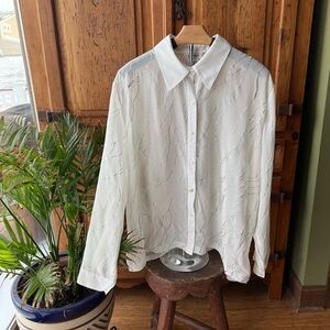 Sheer White & Silver Elegance